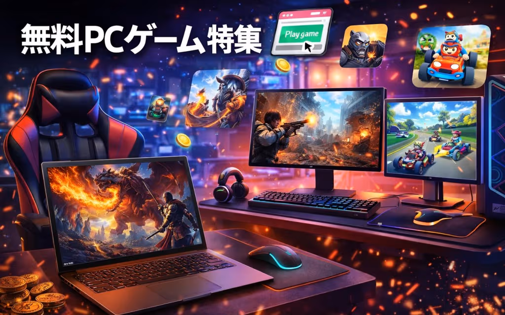 パソコンで遊べる無料ゲーム完全ガイド｜セットアップ後すぐ楽しめる！  パソコンで遊べるゲーム